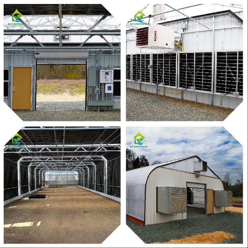 最適な気候制御のためのAC220V電源と0~50000ppmのCO2濃度計を備えたインテリジェント温室監視システム